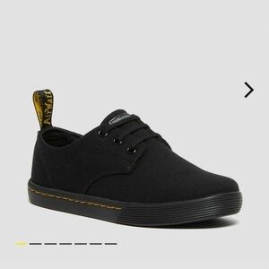 Dr. Martens Santanita Black Canvas Lace-Up Shoes